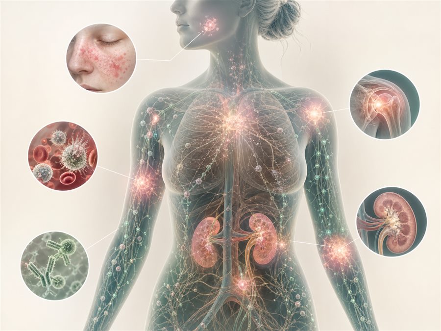 Medical visualization of lupus